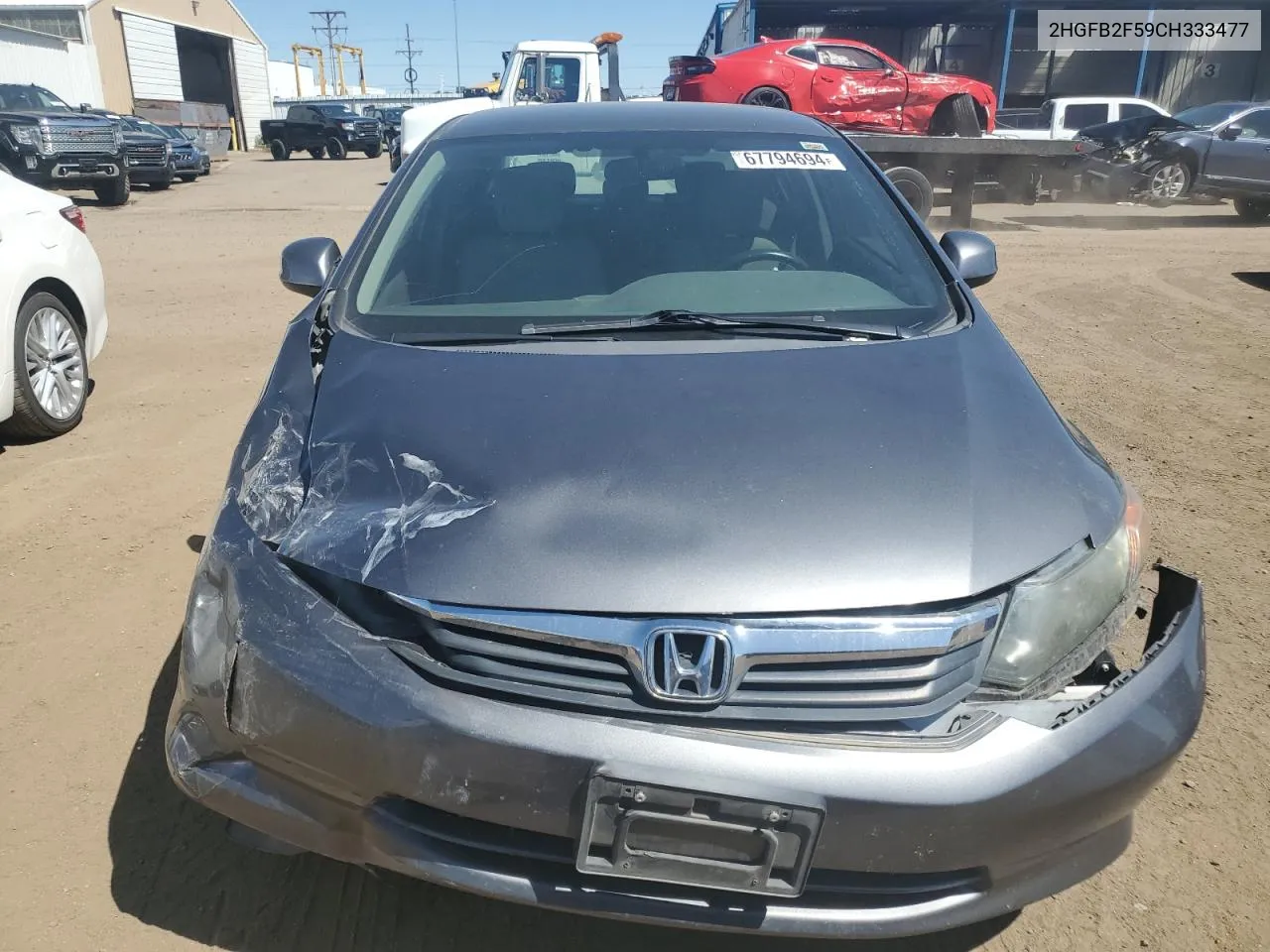 2HGFB2F59CH333477 2012 Honda Civic Lx