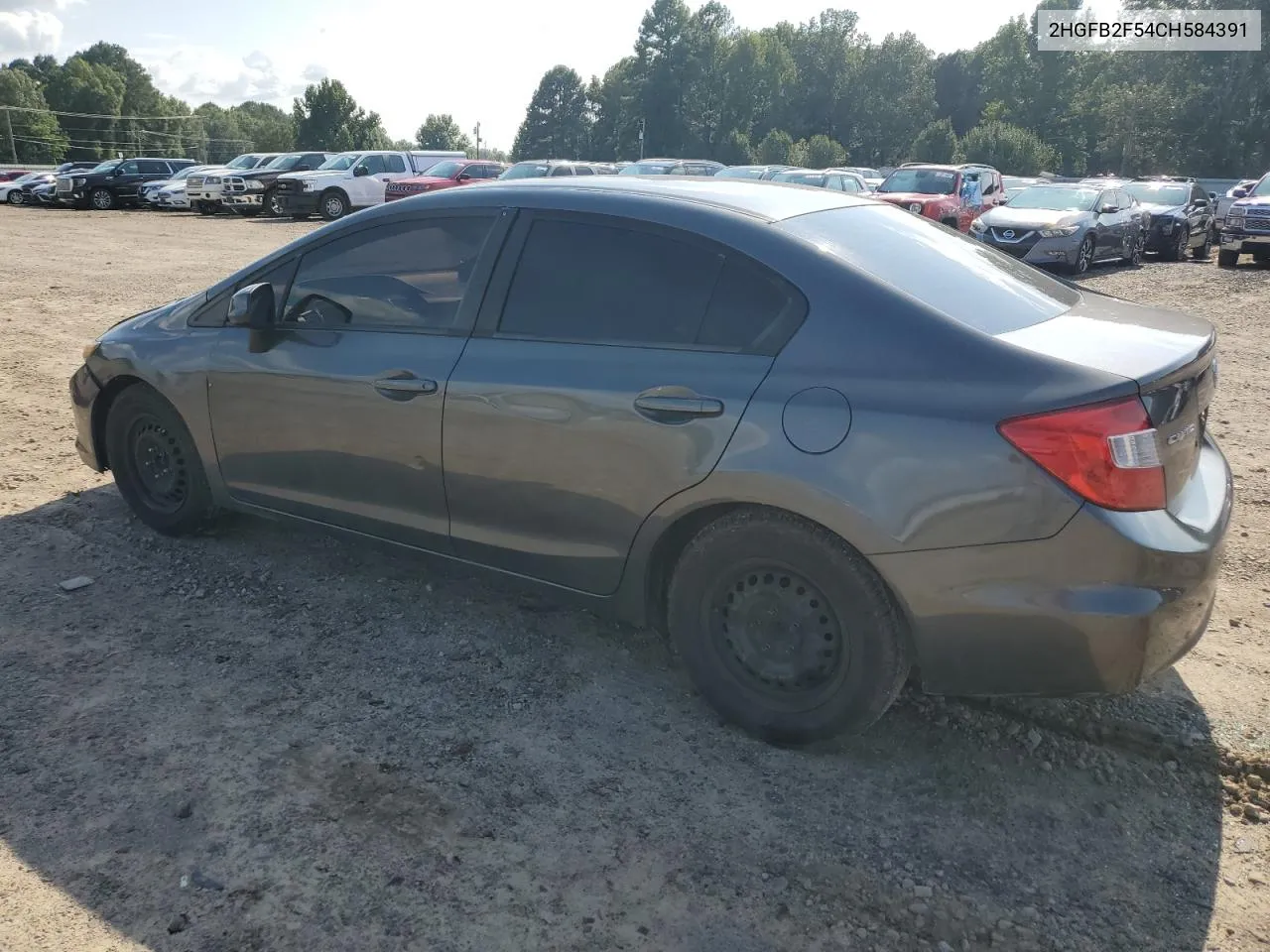 2012 Honda Civic Lx VIN: 2HGFB2F54CH584391 Lot: 68042014