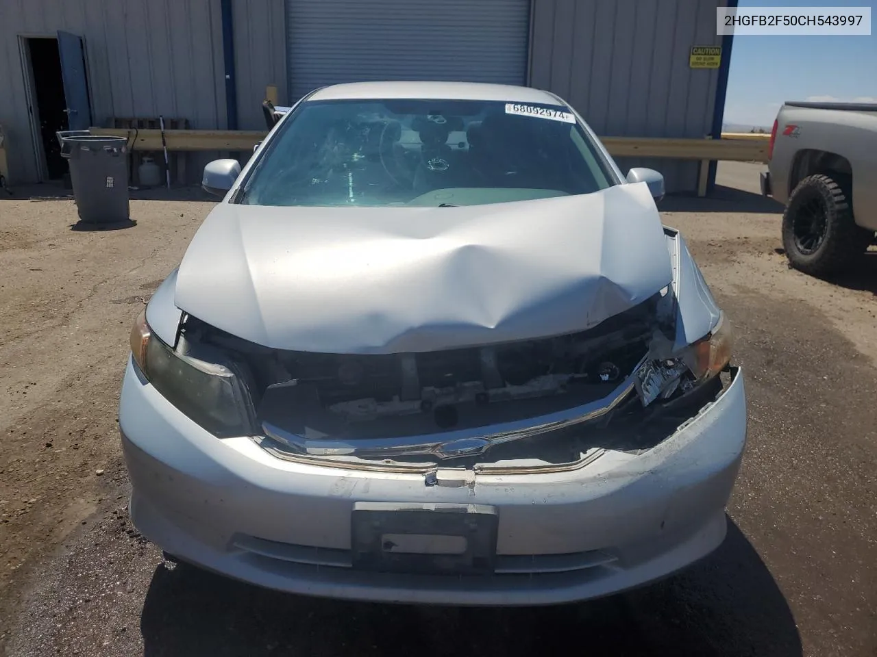 2012 Honda Civic Lx VIN: 2HGFB2F50CH543997 Lot: 68092974