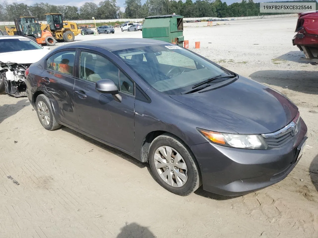 2012 Honda Civic Lx VIN: 19XFB2F5XCE325544 Lot: 68457324