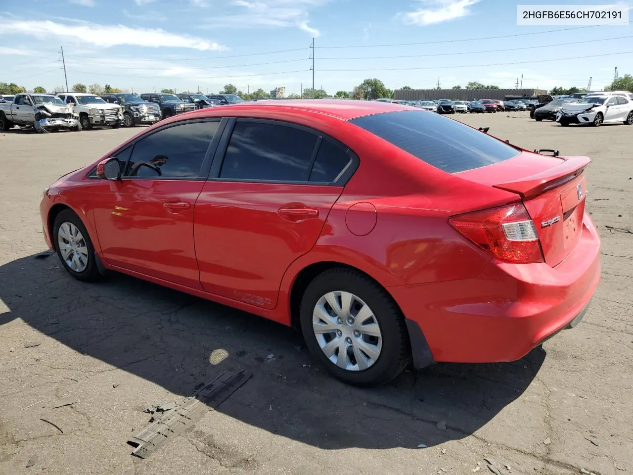 2012 Honda Civic Si VIN: 2HGFB6E56CH702191 Lot: 68821224