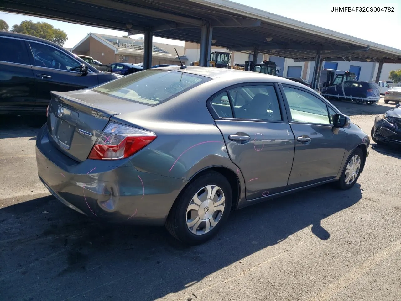 2012 Honda Civic Hybrid L VIN: JHMFB4F32CS004782 Lot: 69047674