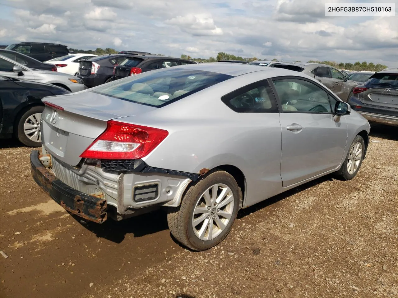 2012 Honda Civic Ex VIN: 2HGFG3B87CH510163 Lot: 69154114