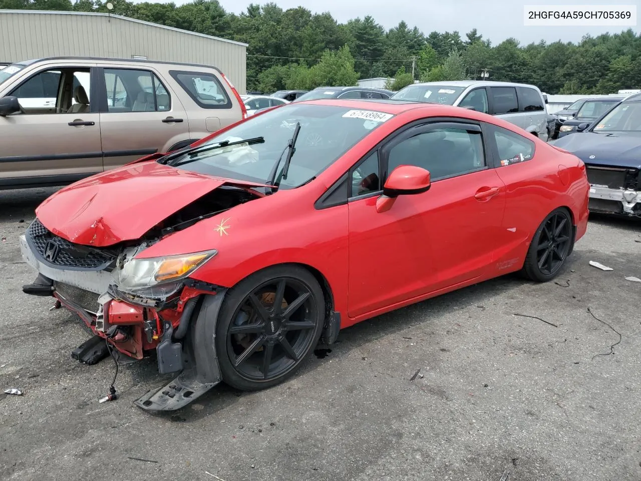 2012 Honda Civic Si VIN: 2HGFG4A59CH705369 Lot: 69317704