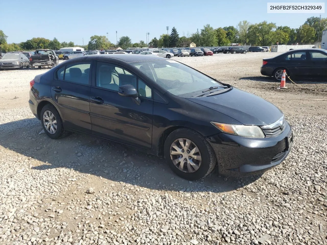 2012 Honda Civic Lx VIN: 2HGFB2F52CH329349 Lot: 69427354