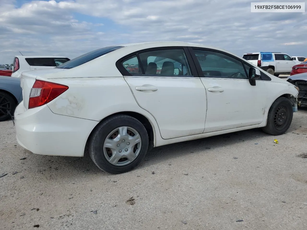 2012 Honda Civic Sdn Lx VIN: 19XFB2F58CE106999 Lot: 40872435