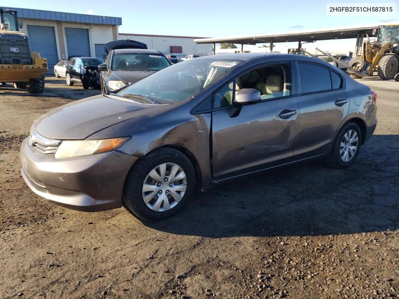 2HGFB2F51CH587815 2012 Honda Civic Lx