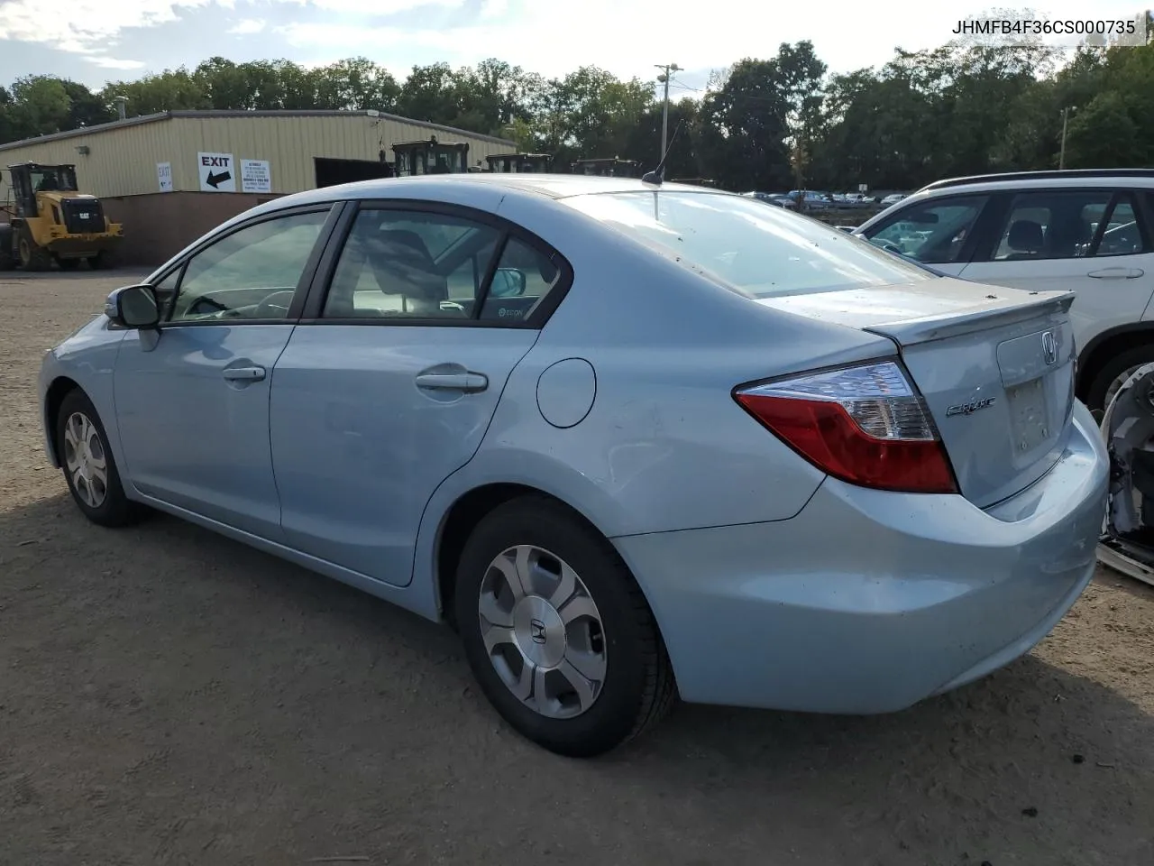 2012 Honda Civic Hybrid L VIN: JHMFB4F36CS000735 Lot: 69817684