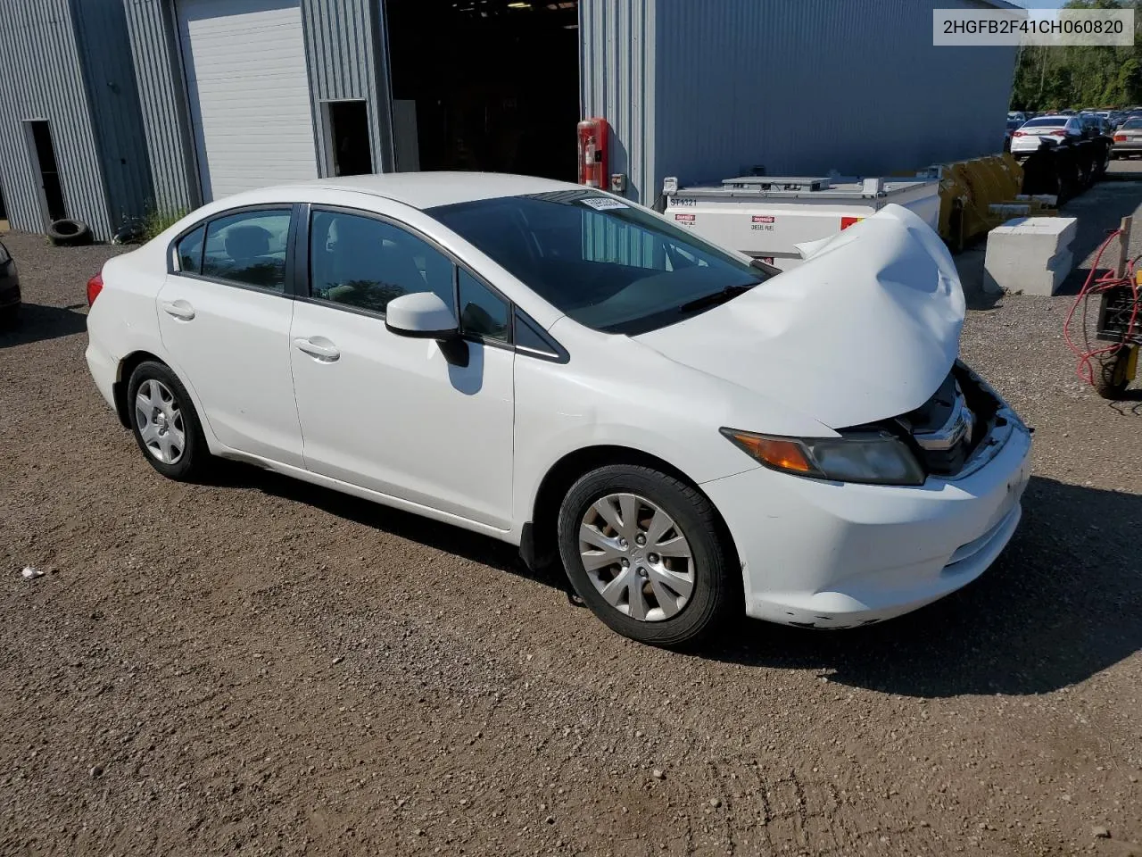 2012 Honda Civic Lx VIN: 2HGFB2F41CH060820 Lot: 69953584