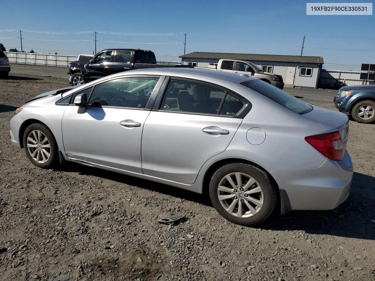 2012 Honda Civic Exl VIN: 19XFB2F90CE330531 Lot: 70036474