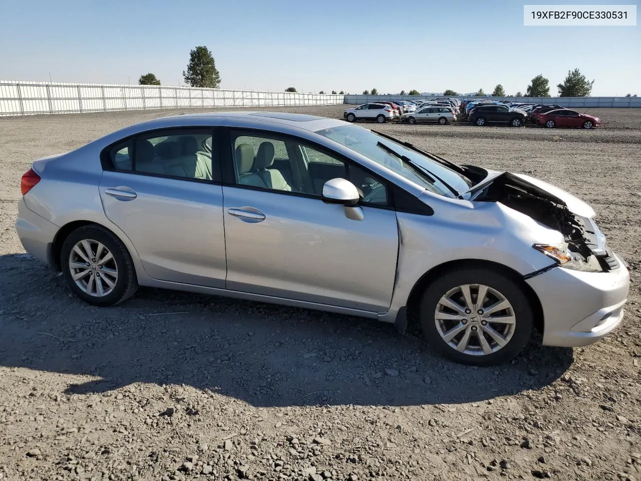 2012 Honda Civic Exl VIN: 19XFB2F90CE330531 Lot: 70036474