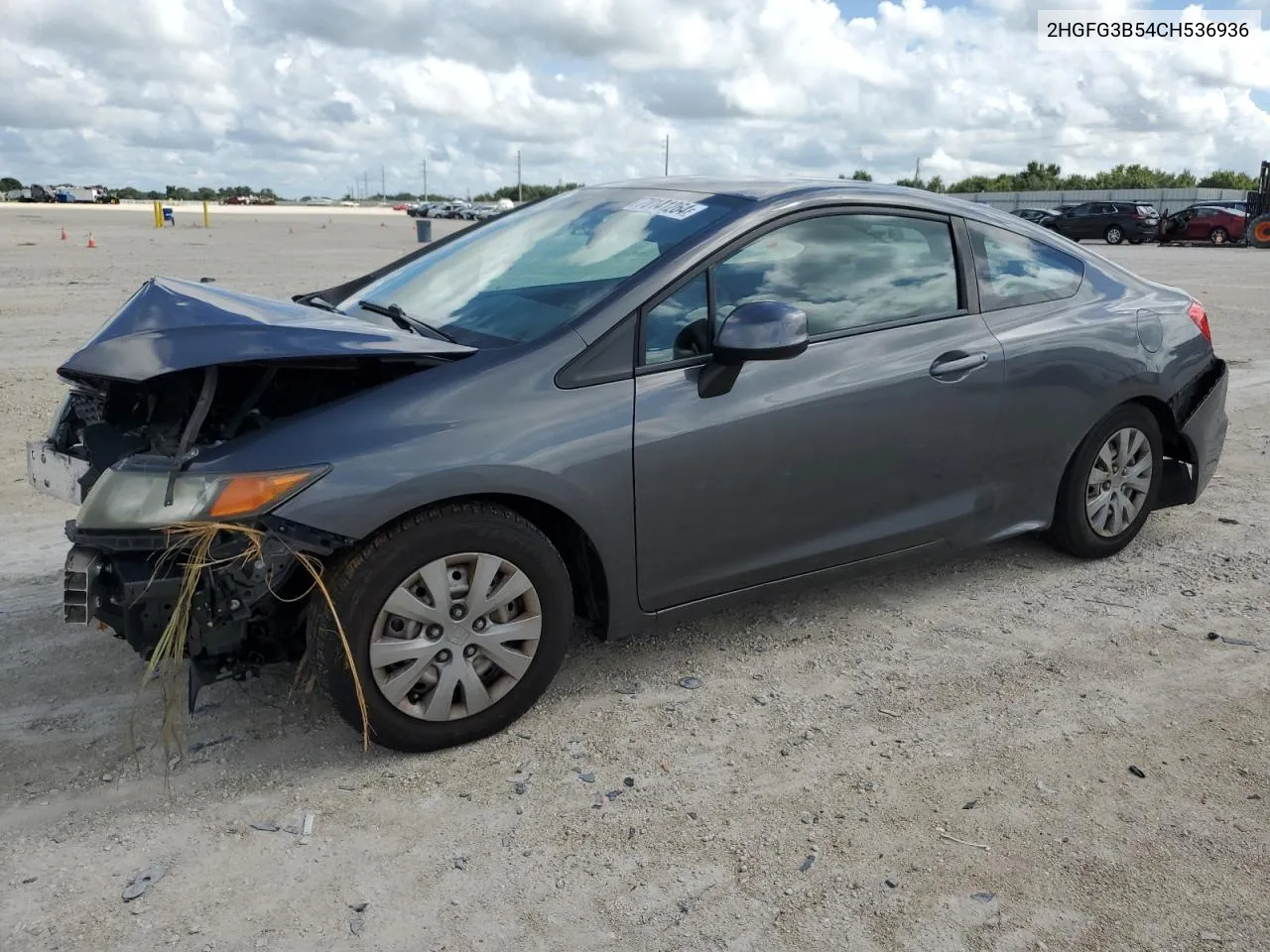 2012 Honda Civic Lx VIN: 2HGFG3B54CH536936 Lot: 70141264