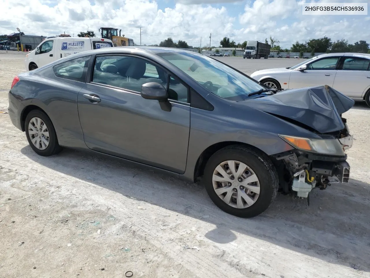 2012 Honda Civic Lx VIN: 2HGFG3B54CH536936 Lot: 70141264