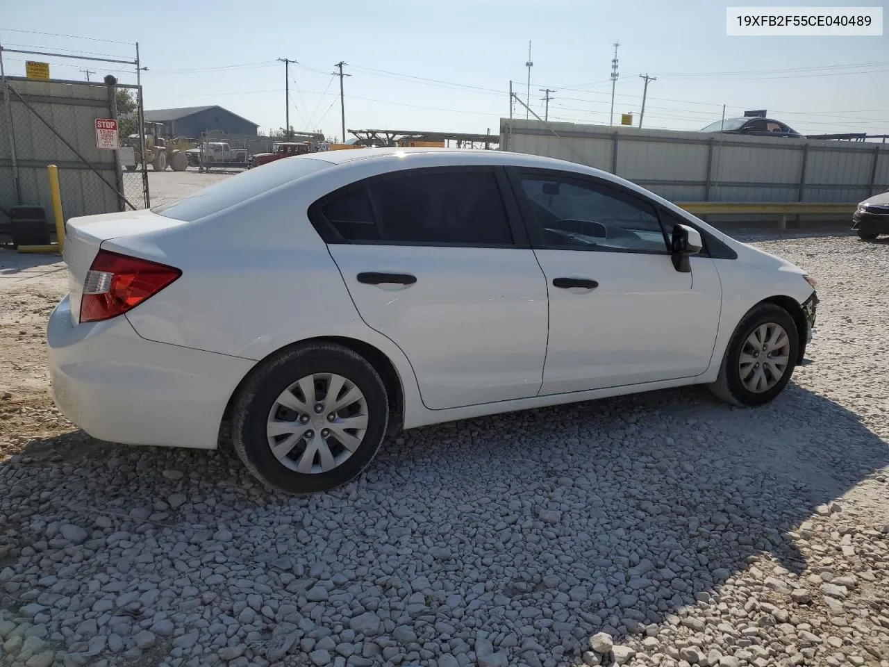 2012 Honda Civic Lx VIN: 19XFB2F55CE040489 Lot: 70150554