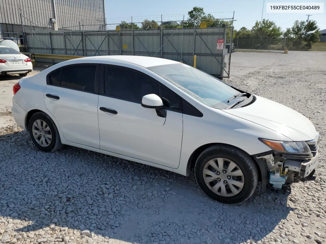 2012 Honda Civic Lx VIN: 19XFB2F55CE040489 Lot: 70150554