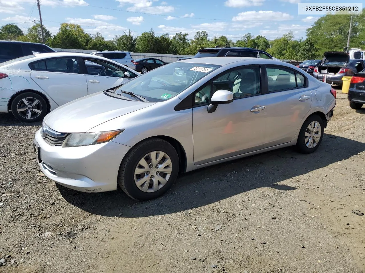 19XFB2F55CE351212 2012 Honda Civic Lx