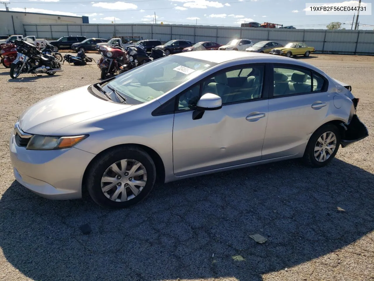 2012 Honda Civic Lx VIN: 19XFB2F56CE044731 Lot: 70346084