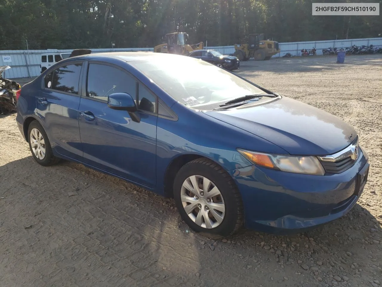 2012 Honda Civic Lx VIN: 2HGFB2F59CH510190 Lot: 70373214