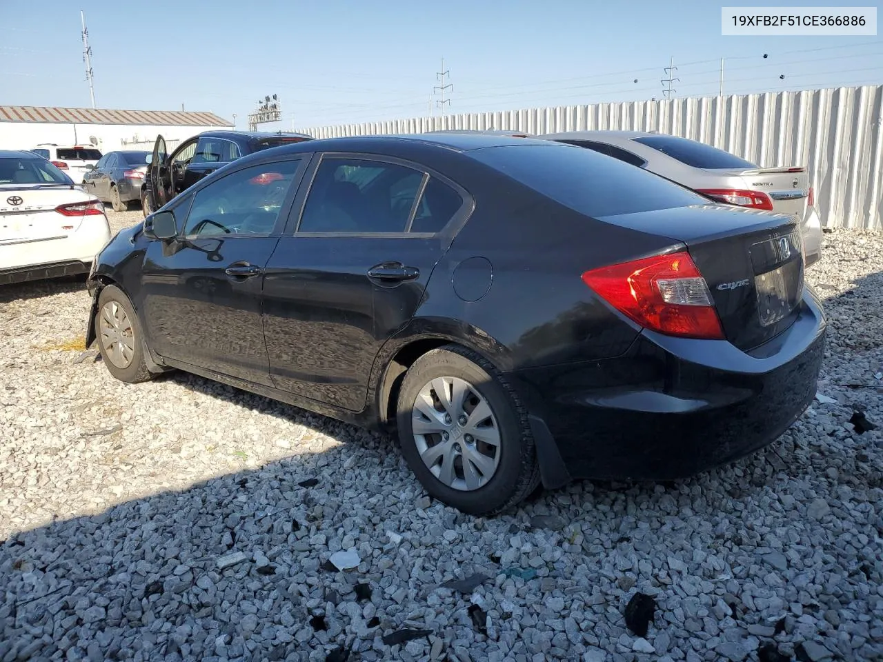 19XFB2F51CE366886 2012 Honda Civic Lx