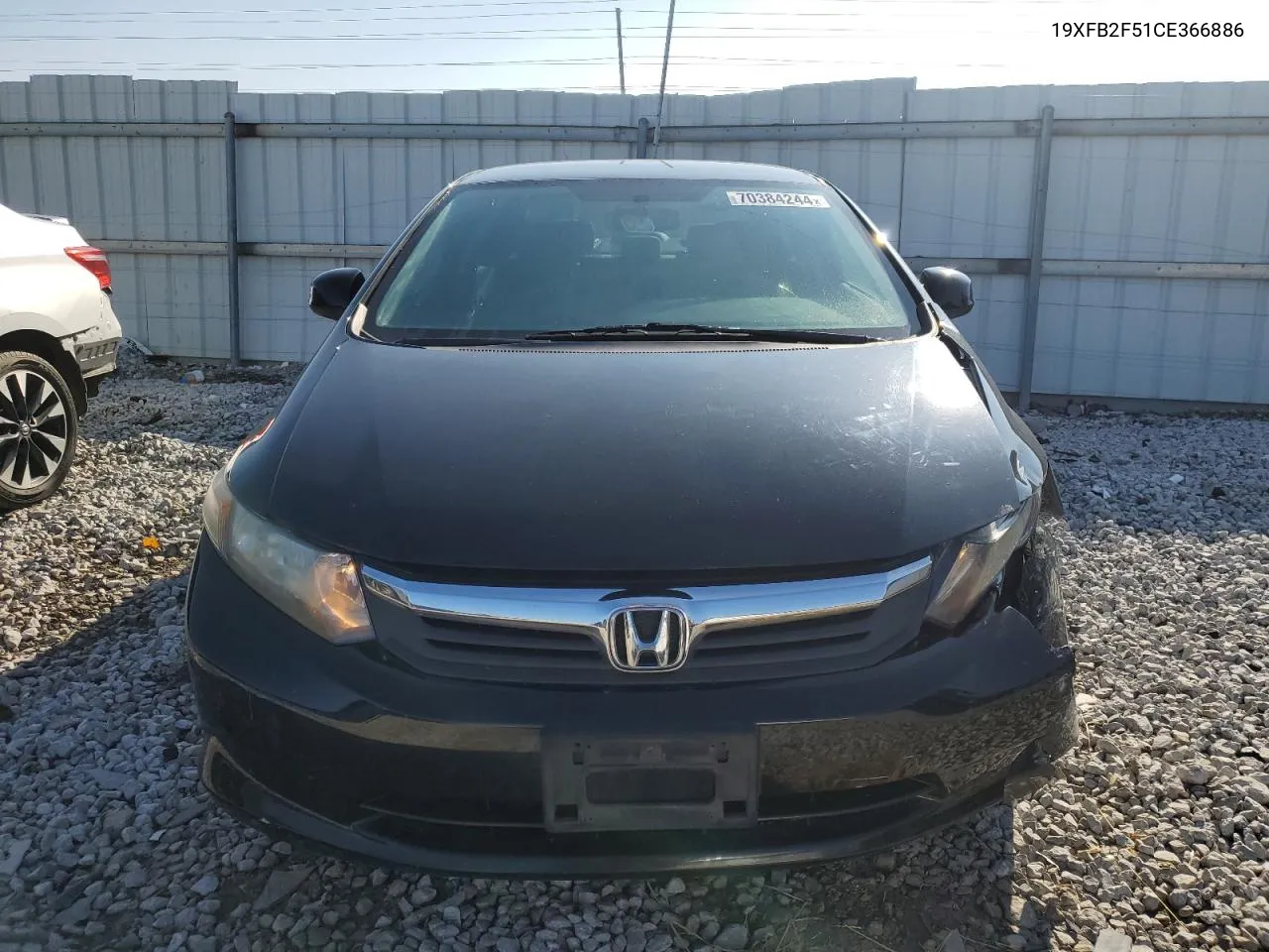 2012 Honda Civic Lx VIN: 19XFB2F51CE366886 Lot: 70384244