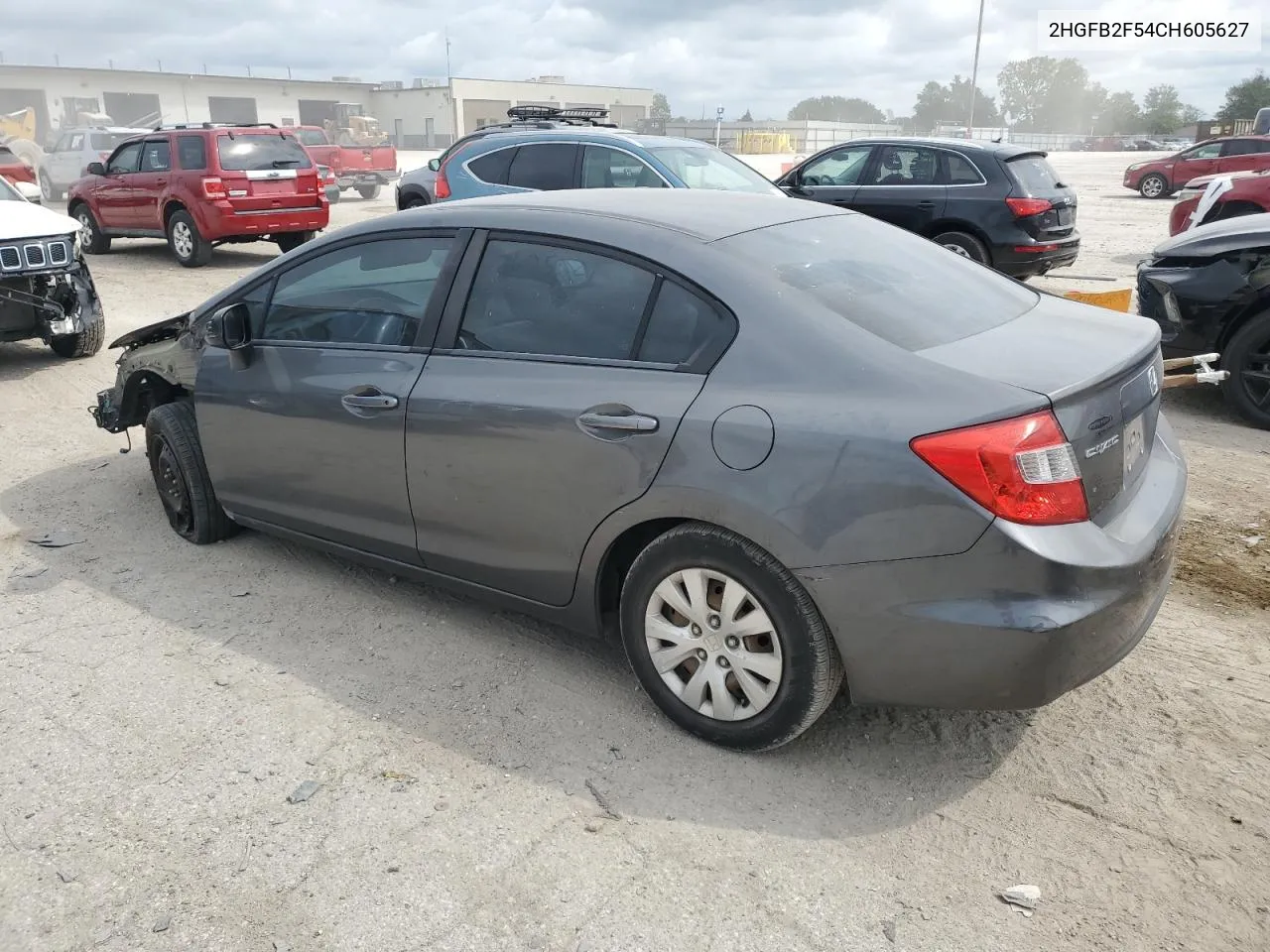 2012 Honda Civic Lx VIN: 2HGFB2F54CH605627 Lot: 70388294