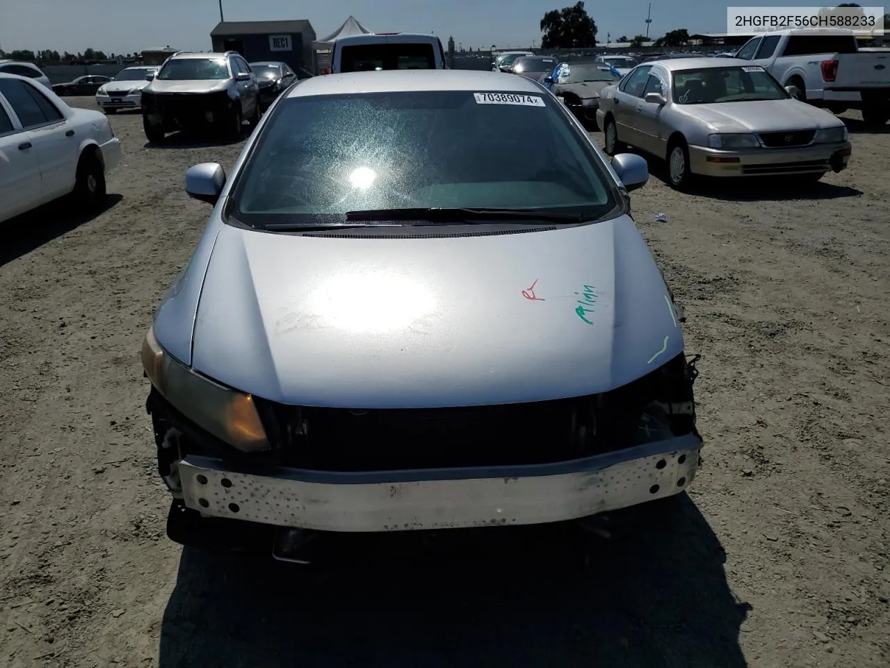 2HGFB2F56CH588233 2012 Honda Civic Lx