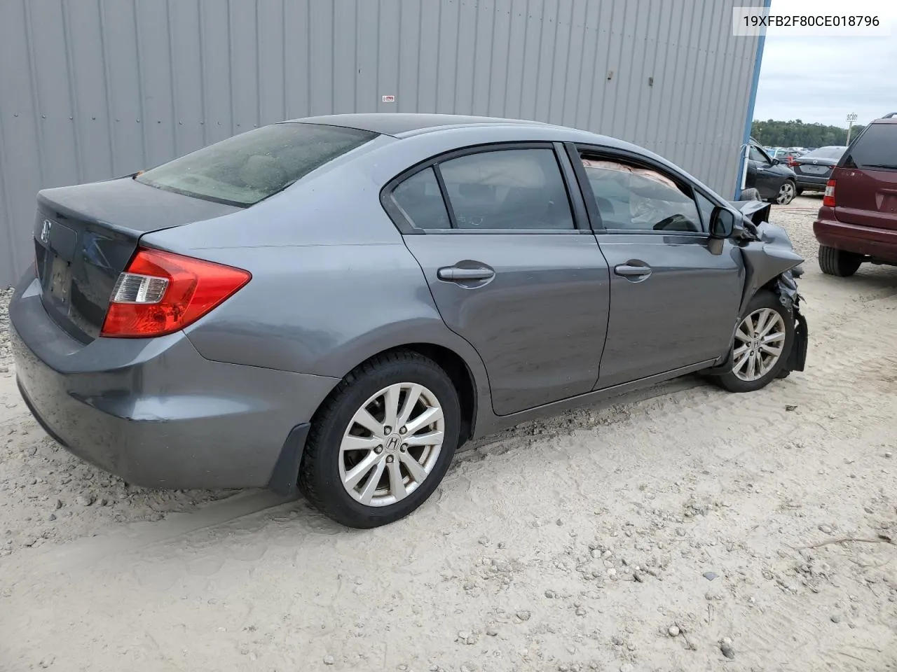 2012 Honda Civic Ex VIN: 19XFB2F80CE018796 Lot: 70416484