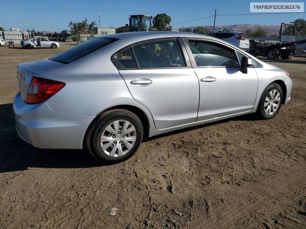 2012 Honda Civic Lx VIN: 19XFB2F52CE362376 Lot: 70490584