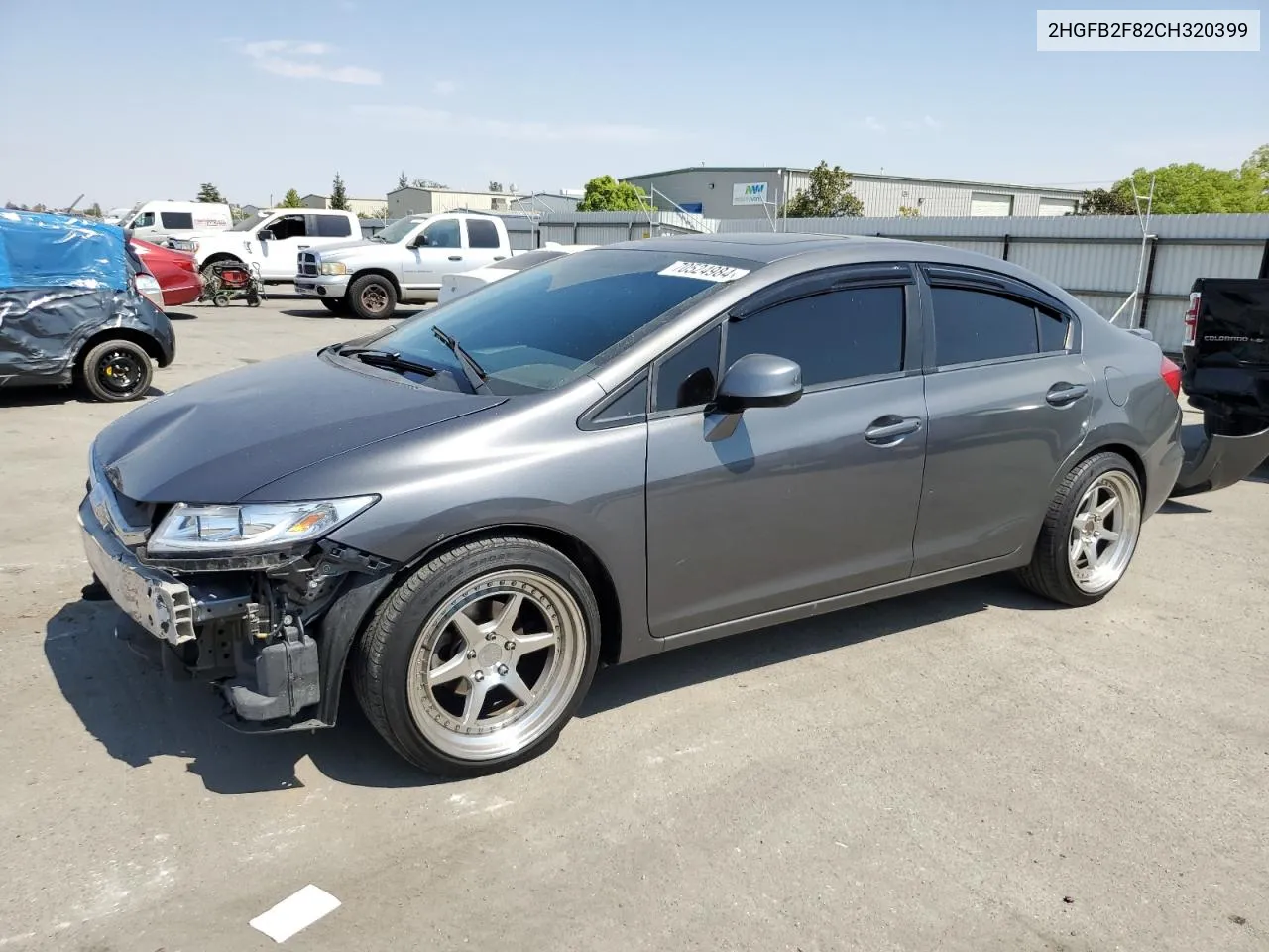 2012 Honda Civic Ex VIN: 2HGFB2F82CH320399 Lot: 70524984