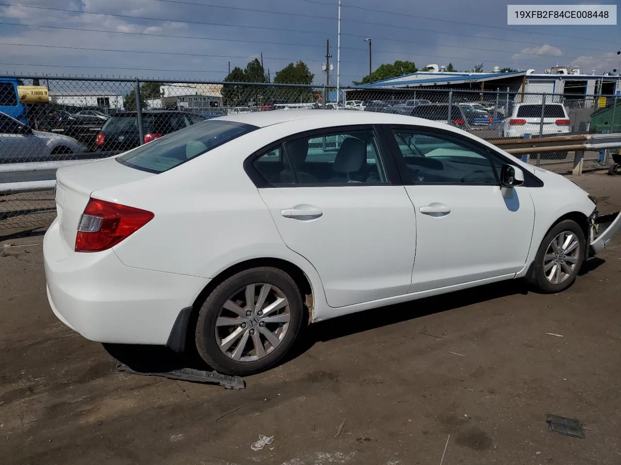 2012 Honda Civic Ex VIN: 19XFB2F84CE008448 Lot: 70849474