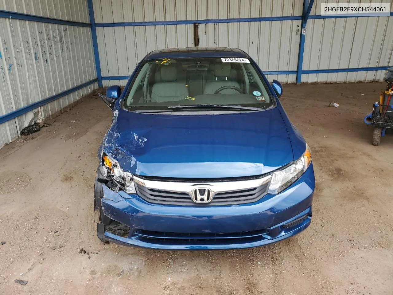 2012 Honda Civic Exl VIN: 2HGFB2F9XCH544061 Lot: 70865624