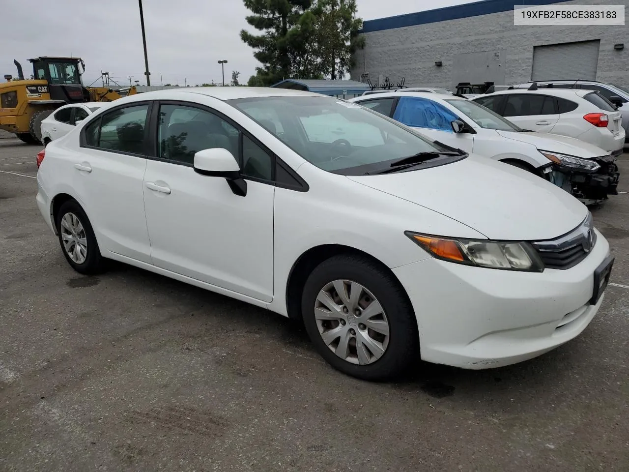 2012 Honda Civic Lx VIN: 19XFB2F58CE383183 Lot: 70892074