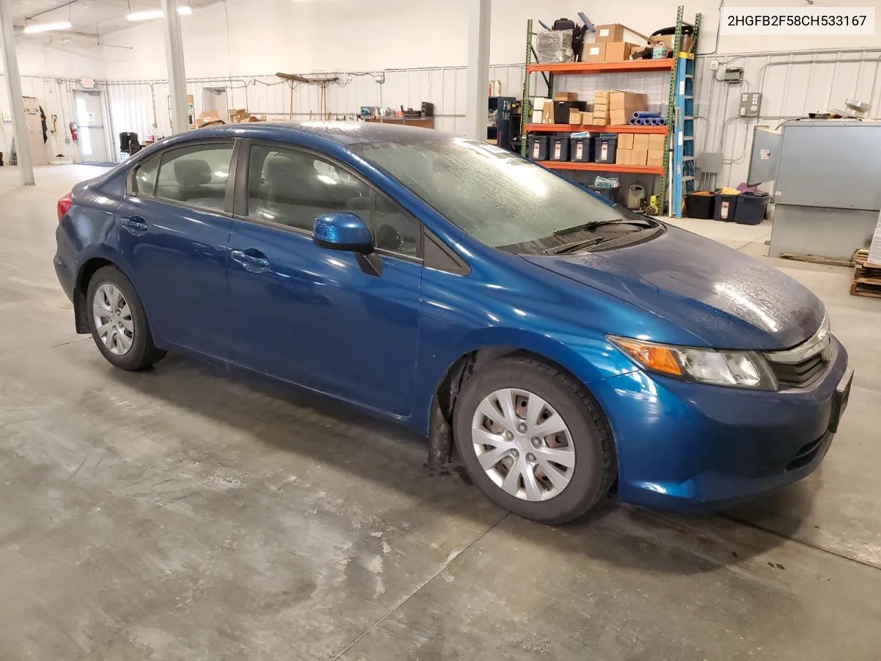 2012 Honda Civic Lx VIN: 2HGFB2F58CH533167 Lot: 70994944