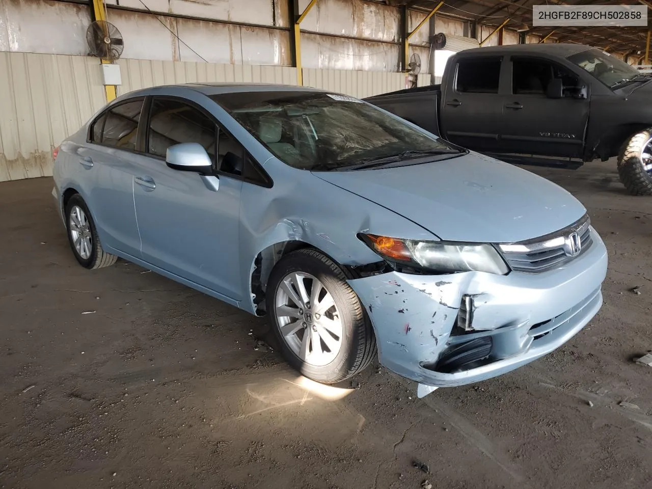 2012 Honda Civic Ex VIN: 2HGFB2F89CH502858 Lot: 71029824