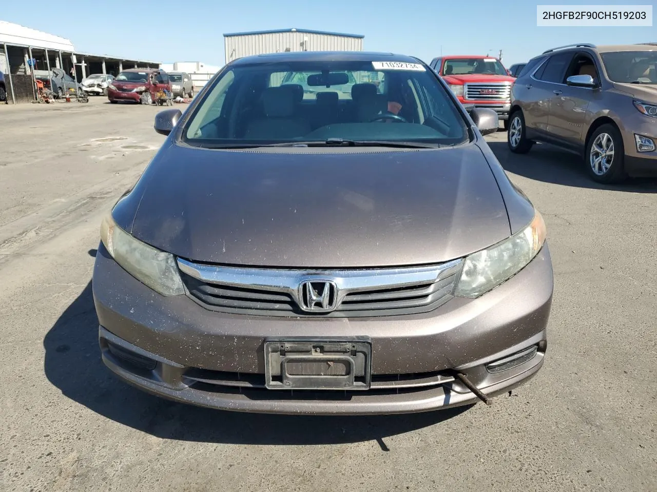 2HGFB2F90CH519203 2012 Honda Civic Exl