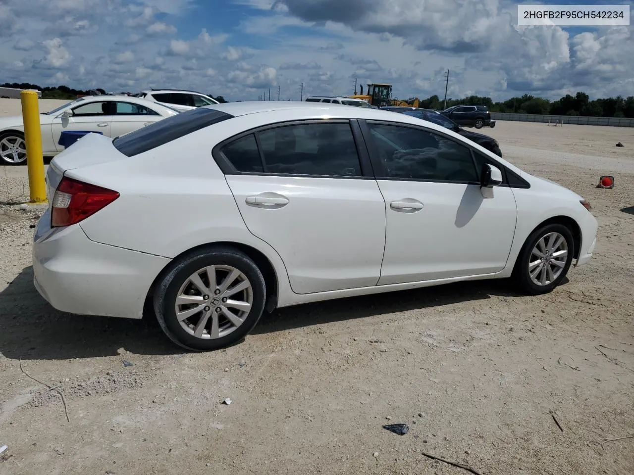 2012 Honda Civic Exl VIN: 2HGFB2F95CH542234 Lot: 71344624