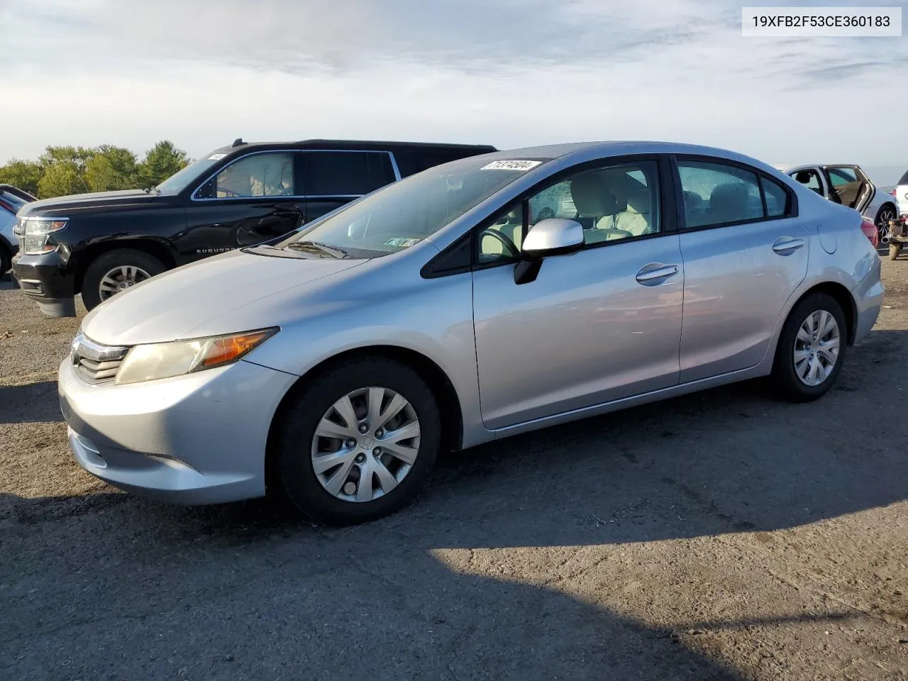 2012 Honda Civic Lx VIN: 19XFB2F53CE360183 Lot: 71374504