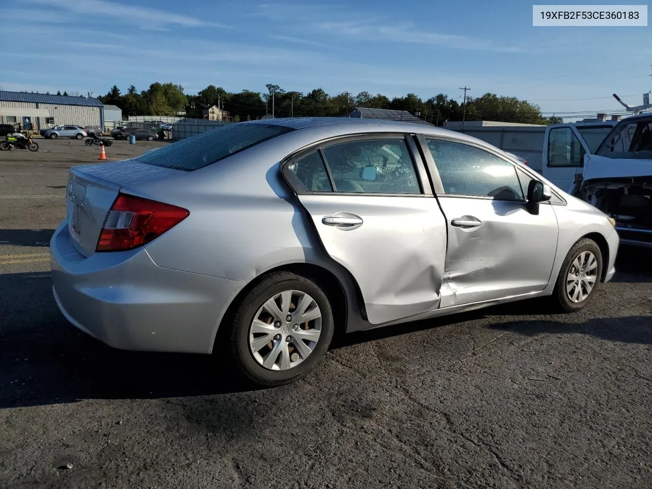 2012 Honda Civic Lx VIN: 19XFB2F53CE360183 Lot: 71374504