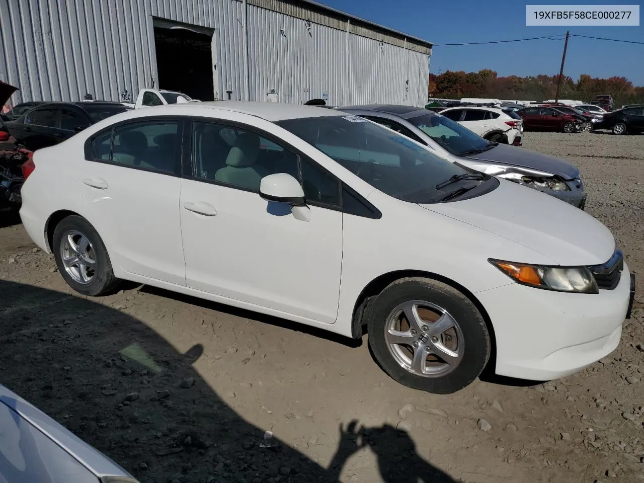 2012 Honda Civic Natural Gas VIN: 19XFB5F58CE000277 Lot: 71441594