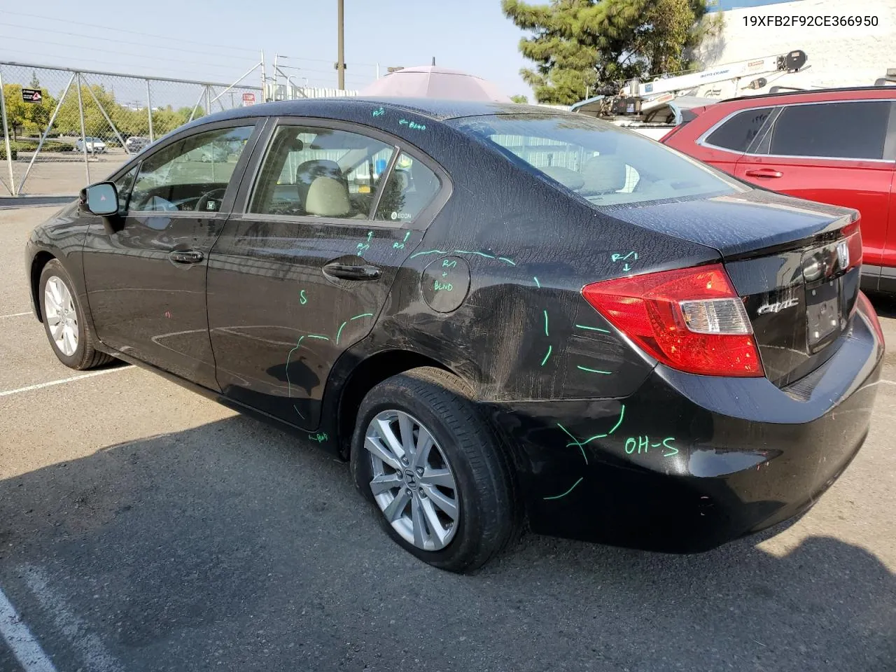 19XFB2F92CE366950 2012 Honda Civic Exl