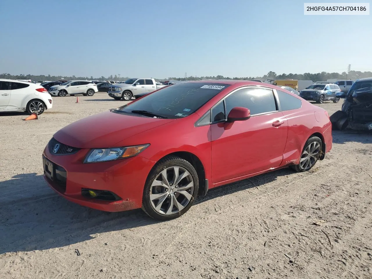 2012 Honda Civic Si VIN: 2HGFG4A57CH704186 Lot: 71551494