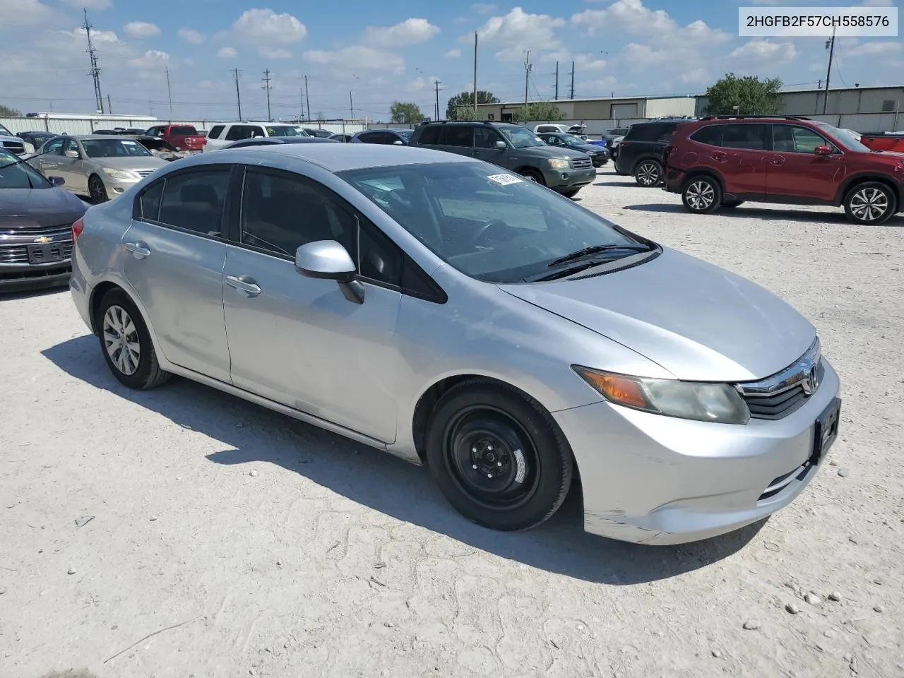 2012 Honda Civic Lx VIN: 2HGFB2F57CH558576 Lot: 71561514