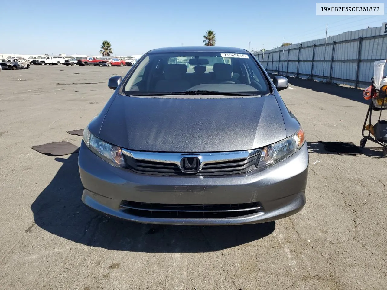 2012 Honda Civic Lx VIN: 19XFB2F59CE361872 Lot: 71568644