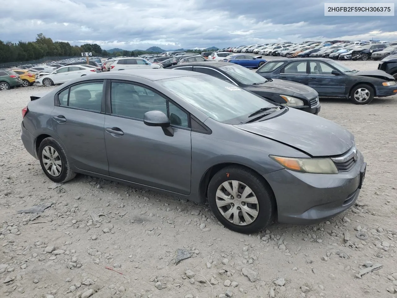 2HGFB2F59CH306375 2012 Honda Civic Lx