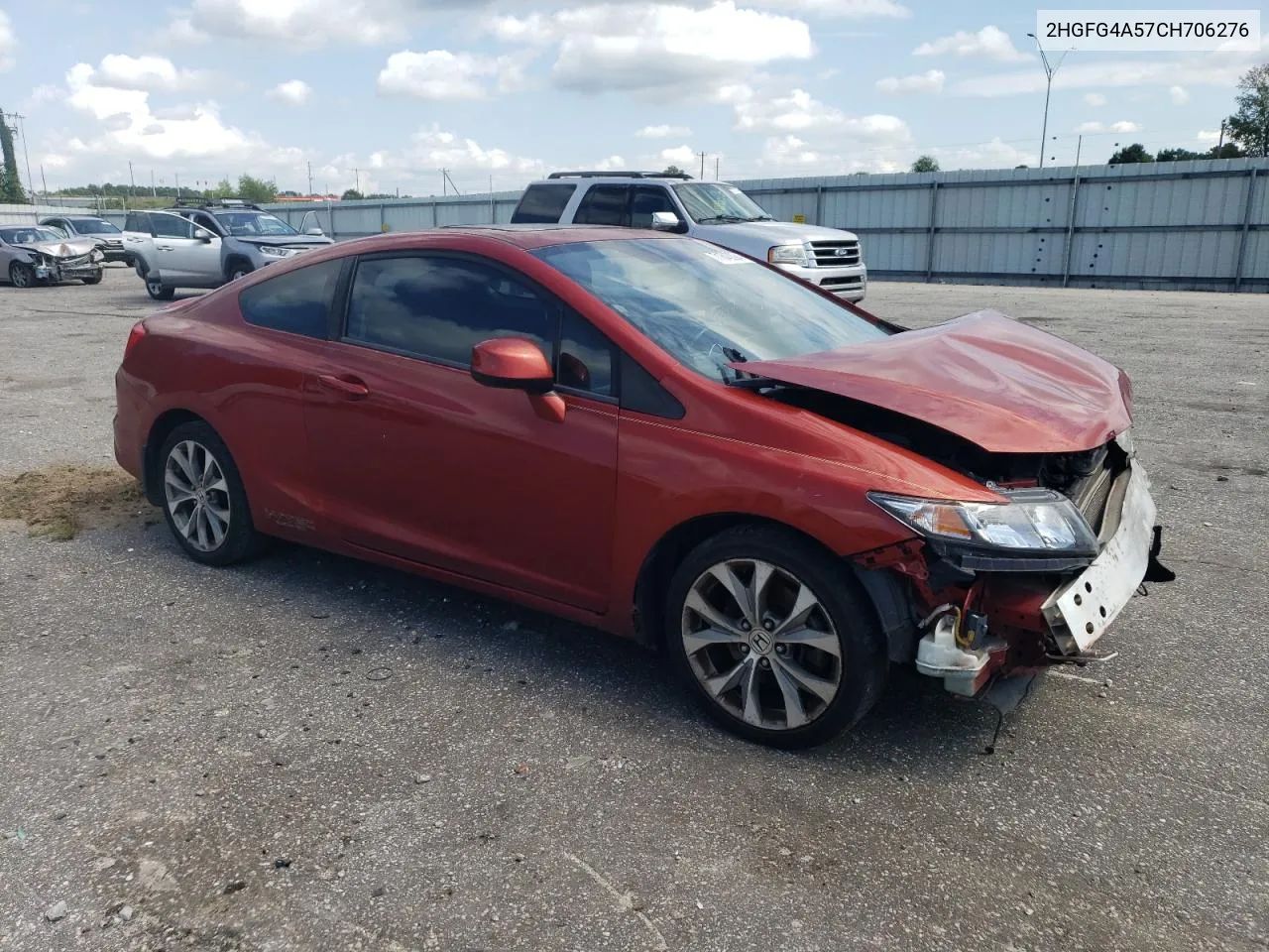 2012 Honda Civic Si VIN: 2HGFG4A57CH706276 Lot: 71643094