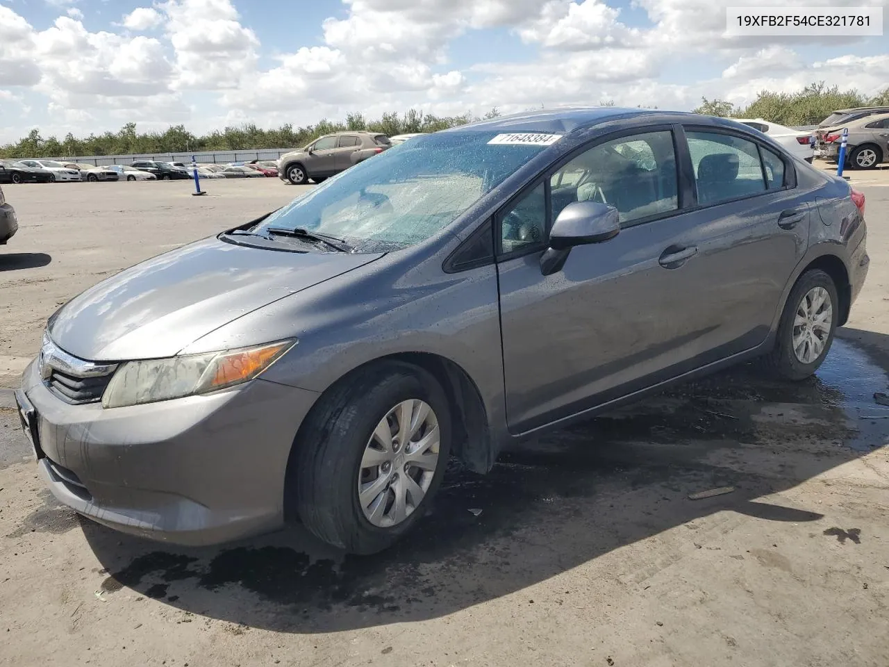 19XFB2F54CE321781 2012 Honda Civic Lx