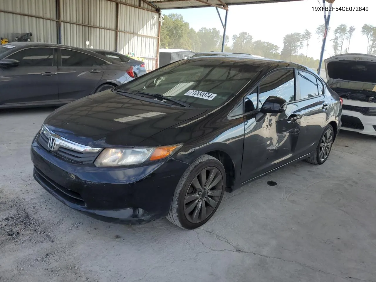 2012 Honda Civic Lx VIN: 19XFB2F54CE072849 Lot: 71804074