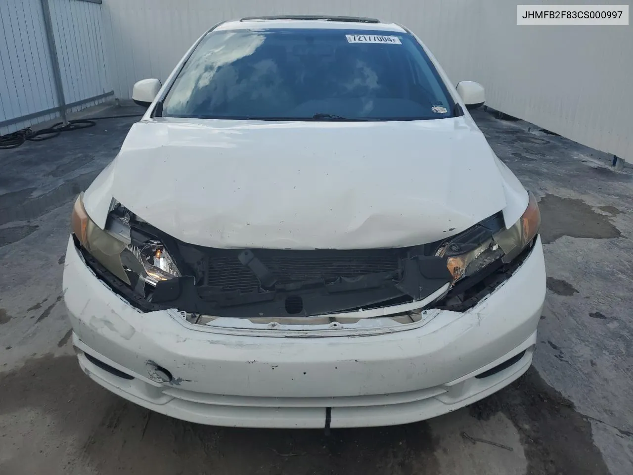 2012 Honda Civic Ex VIN: JHMFB2F83CS000997 Lot: 72177004