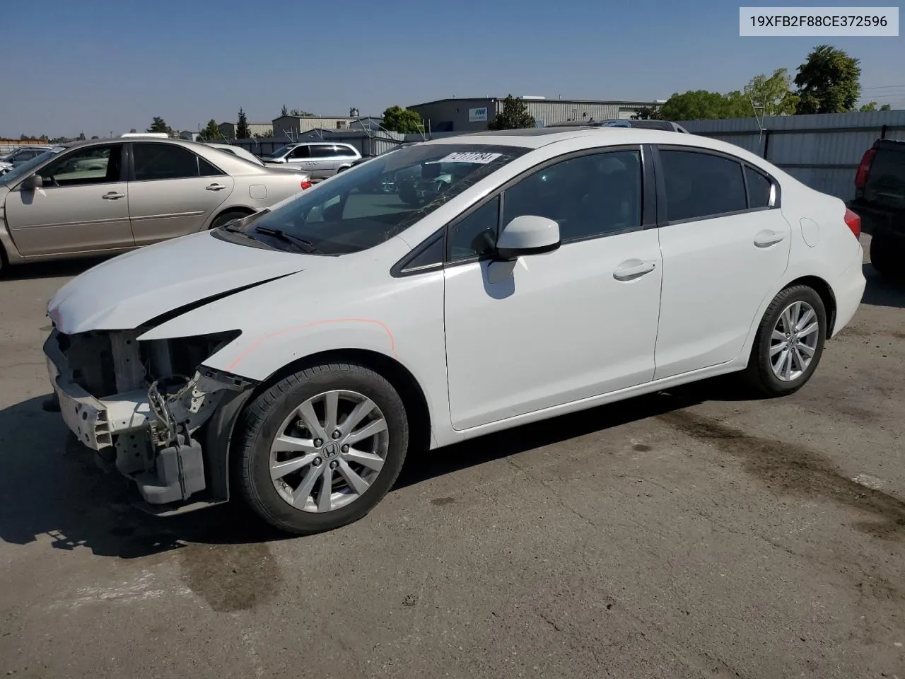 2012 Honda Civic Ex VIN: 19XFB2F88CE372596 Lot: 72177784