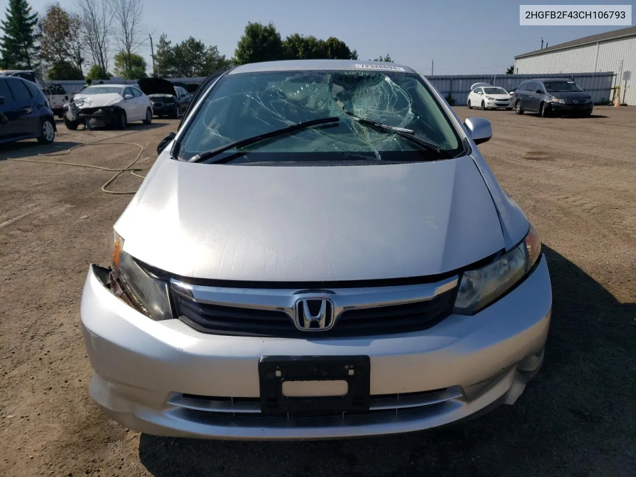 2HGFB2F43CH106793 2012 Honda Civic Lx